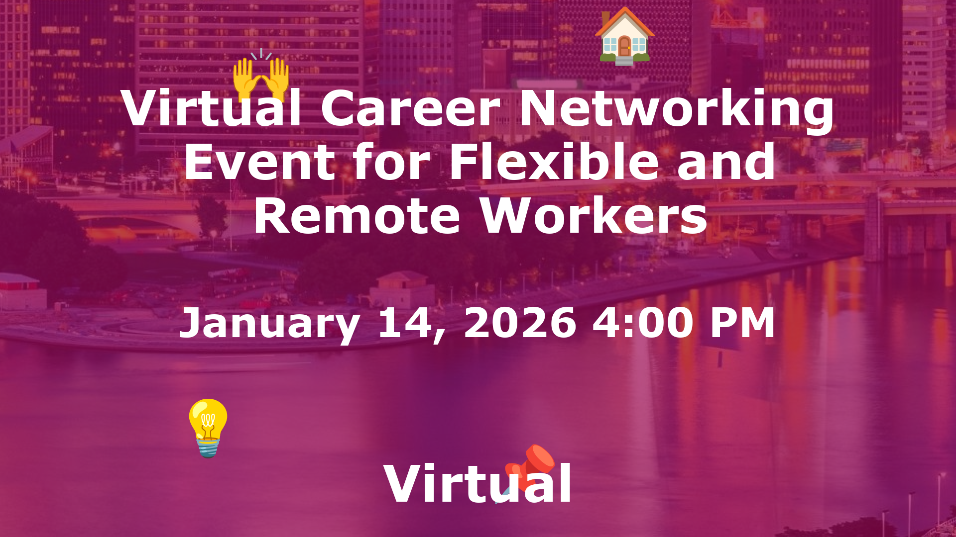 Virtual Career Networking Event for Flexible and Remote Workers event image